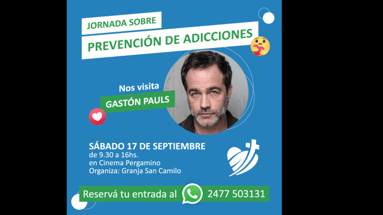 Hoy habrá una charla sobre prevención de adicciones