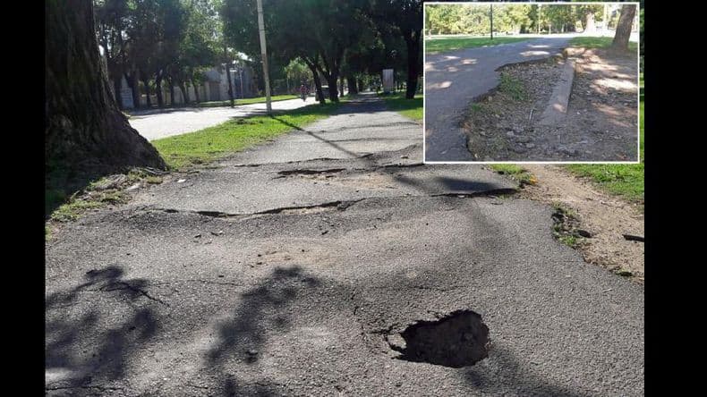 Las postales de un Parque España desmejorado