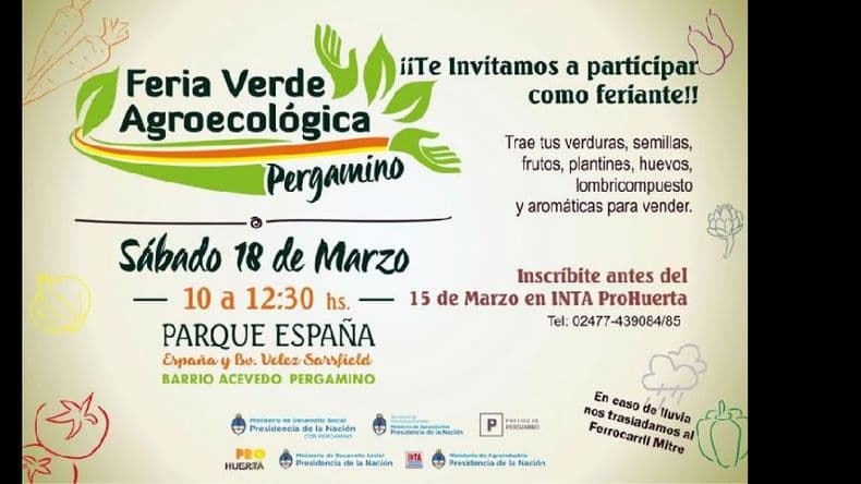 Este sábado se viene la Feria Verde Agroecológica