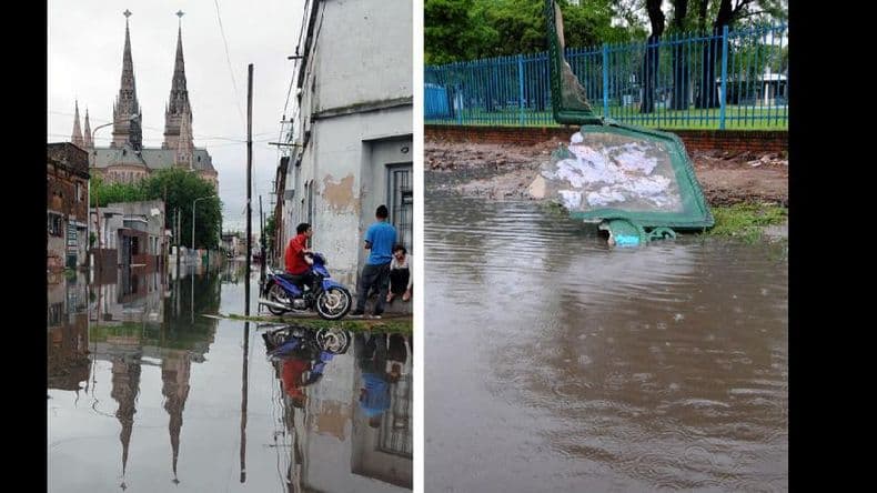 Más de 1.500 evacuados por el temporal en 17 distritos bonaerenses