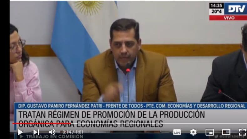 Avanza en la Comisión de Economías y Desarrollo Regional el proyecto de producción orgánica