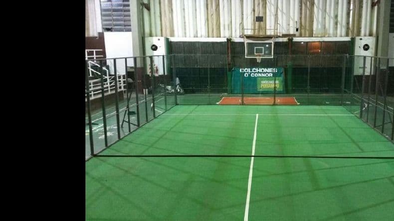 La cancha de blindex está lista para el comienzo de la Copa Ciudad de Pergamino