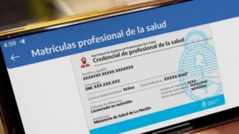 Quiénes son los profesionales que deberán tramitar su credencial en formato digital
