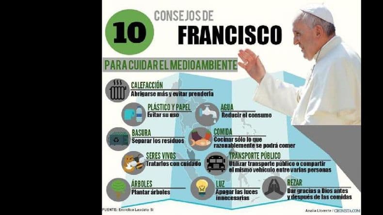 Junto al Papa, la Argentina reza una oración por el cuidado del medio ambiente