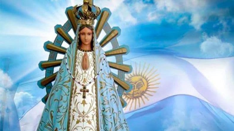 Desarrollan la novena en honor a la Virgen de Luján, patrona de Argentina