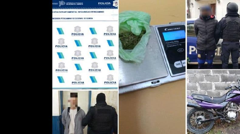 Un joven de 22 años fue detenido con marihuana en el barrio Centenario