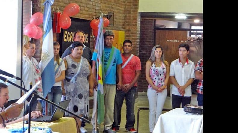 Acto de fin de curso en la Escuela de Adultos Nº 702