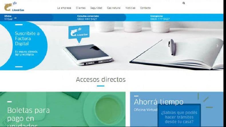 Litoral Gas pone en marcha la factura digital