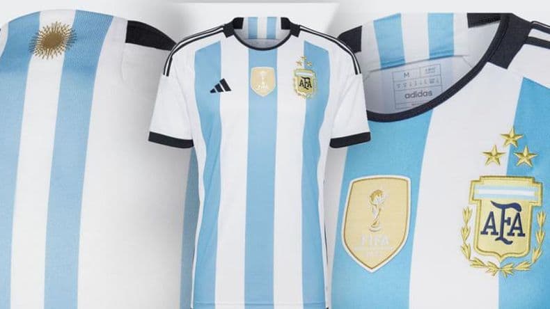 La nueva camiseta de la Selección Argentina se agotó a las pocas horas