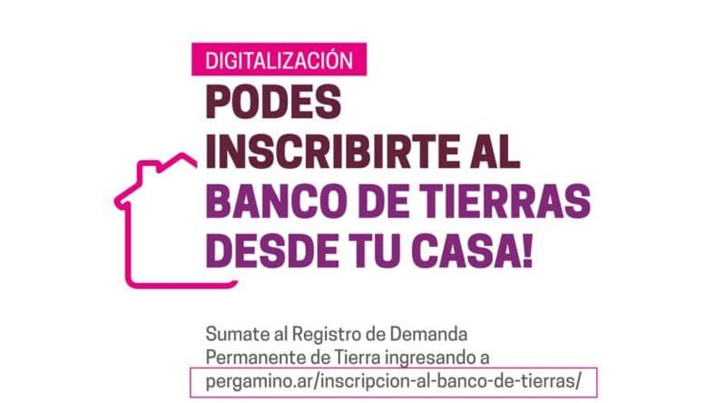 Está abierta la inscripción online al Banco de Tierras