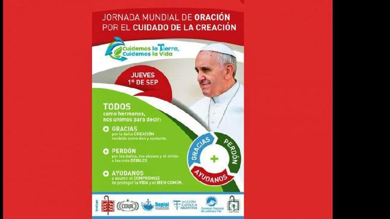 Invitan a unirse a la jornada mundial de oración por el cuidado de la creación