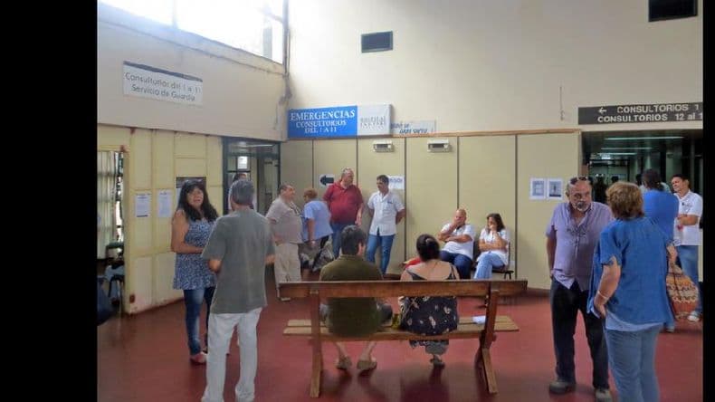 Una jornada de protesta de ATE tuvo como epicentro al Hospital San José