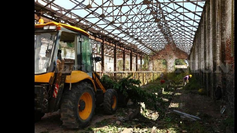 Comenzaron los trabajos de limpieza en el nuevo espacio de Bellas Artes