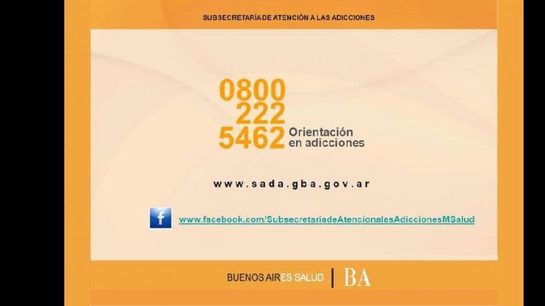 Información sobre adicciones en la Peatonal