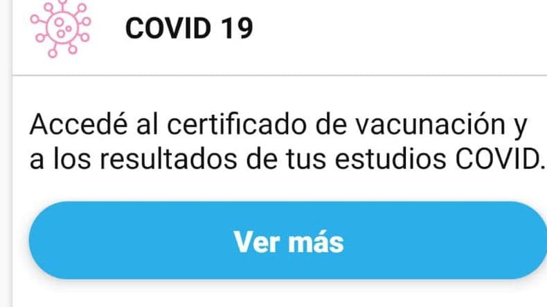Problemas para descargar el certificado de vacunación por la App Mi Argentina