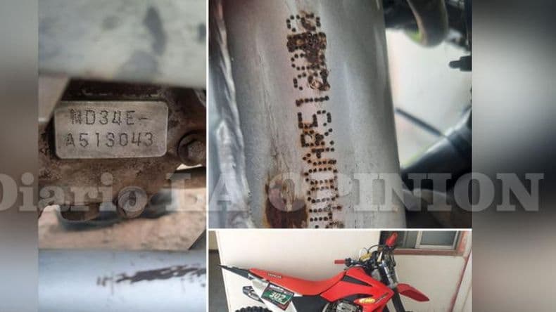 La Policía Vial secuestró una moto de competición