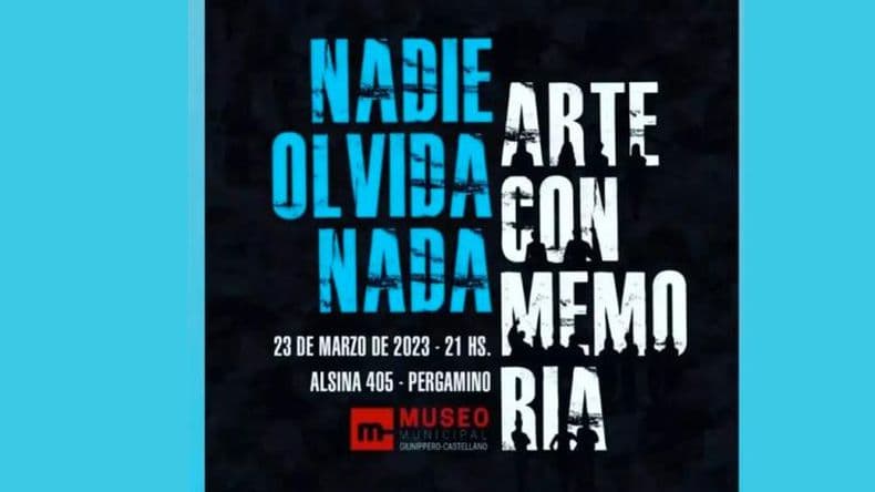 Vigilia del 23M: el colectivo Nadie Olvida Nada invita a la muestra "Arte con Memoria"