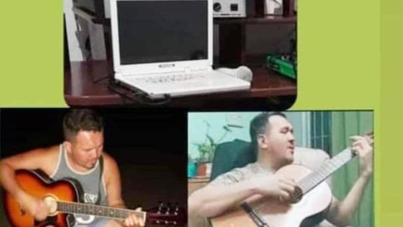 Le robaron dos guitarras y una computadora al músico local Walter Juárez