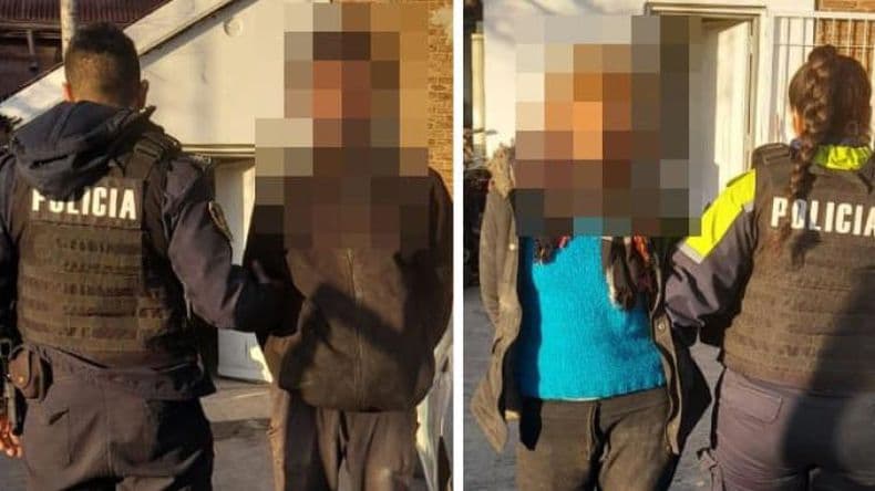 Una pareja estaba robando en una casa y los detuvieron