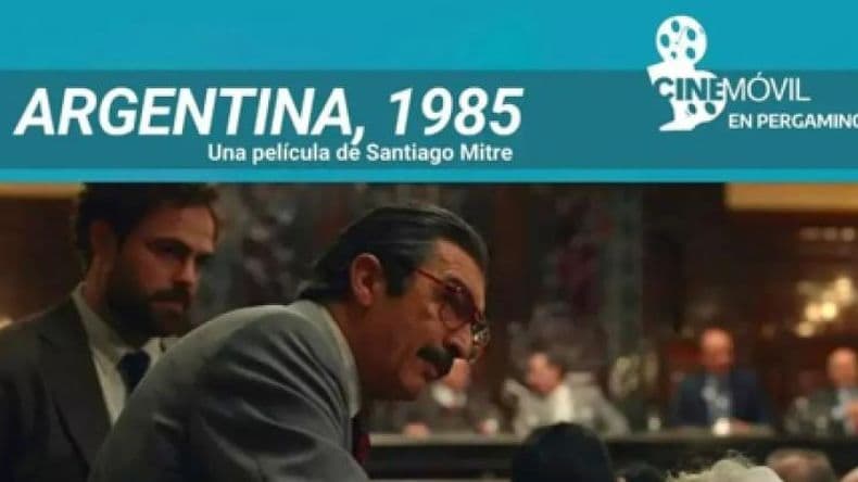 CineMóvil en Pergamino: proyectarán la película "Argentina 1985"