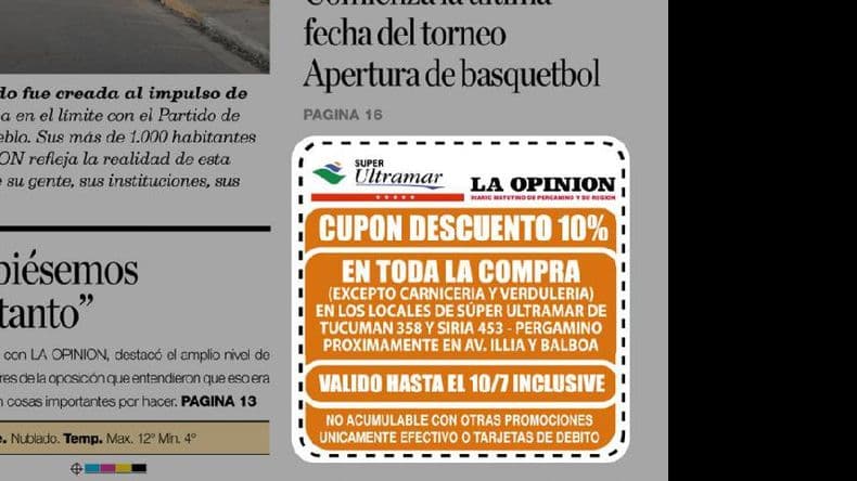 Con un cupón de LA OPINION, 10% de descuento en Súper Ultramar