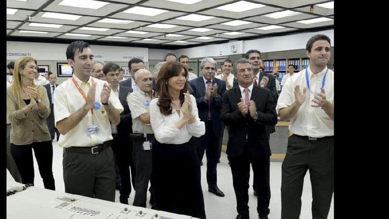Cristina Kirchner encabezó la puesta en marcha de la central nuclear Atucha II