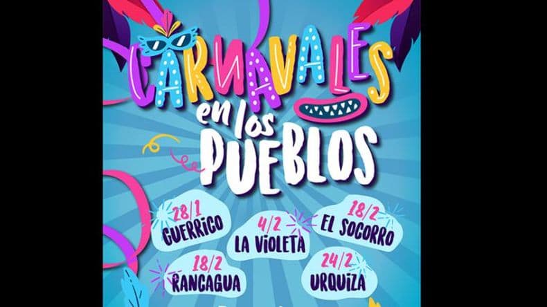 Se anuncian los carnavales en los pueblos del Partido de Pergamino