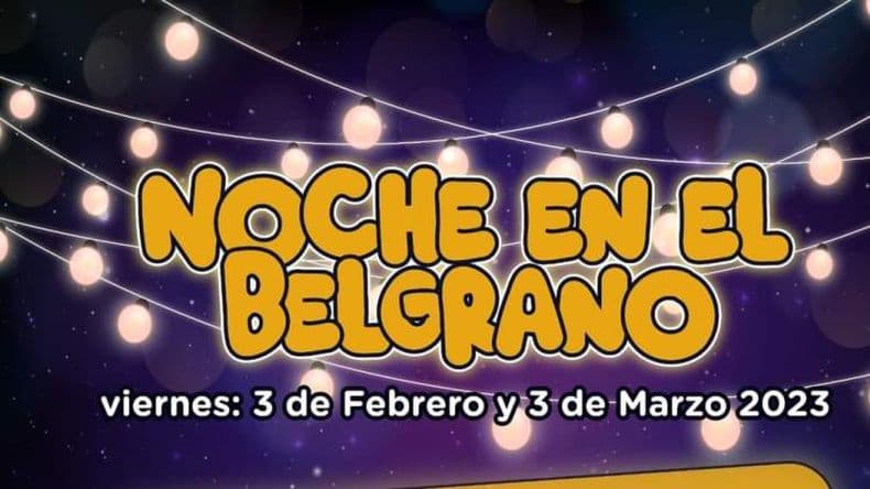 "Noche en el Belgrano": convocan a gastronómicos para el evento recreativo