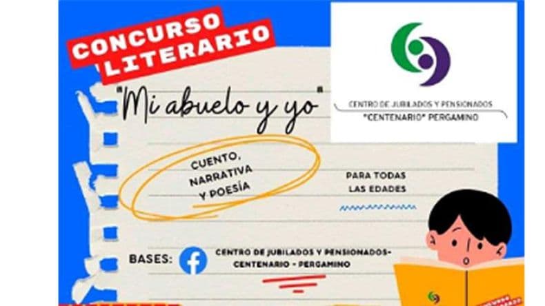 El Centro de Jubilados y Pensionados Centenario lanzó el concurso literario "Mi abuelo y yo"