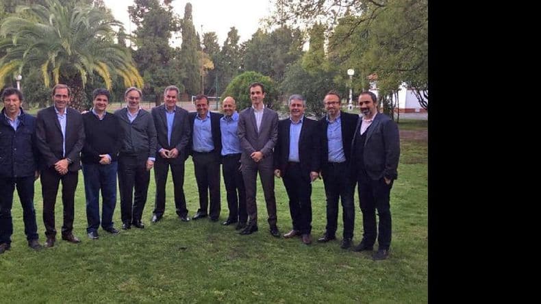 Martínez, en una reunión en la Quinta de Olivos