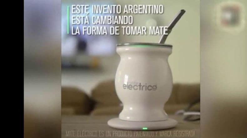 Crearon un mate electrónico para que la yerba no se lave ni se enfríe