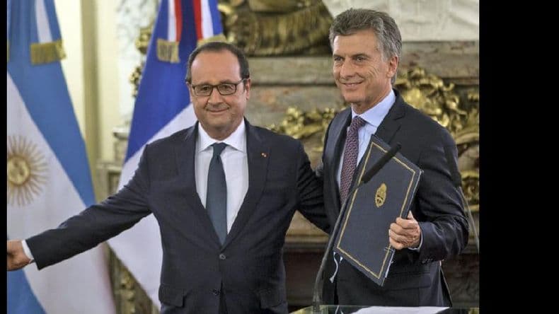 Respaldo de Hollande para que Argentina se “reintegre” al mercado financiero