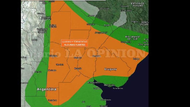 Sigue vigente el alerta por abundantes precipitaciones