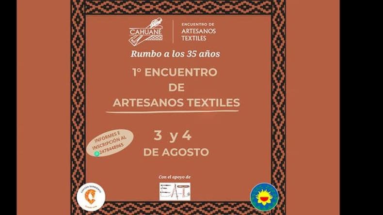 Cahuané invita a participar del Primer Encuentro de Artesanos Textiles en Capitán Sarmiento