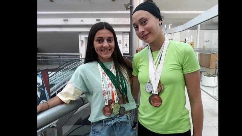 Lucía Zurdo y Denise Vega cerraron el año repletas de medallas y con nuevos objetivos