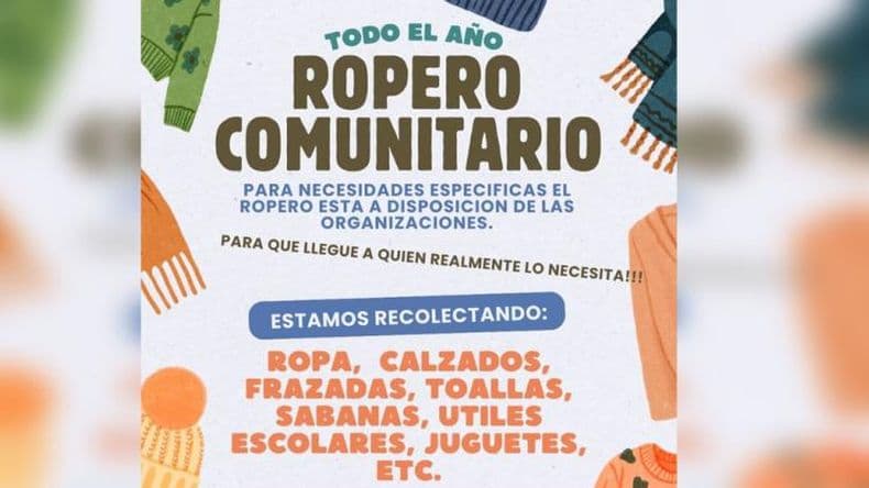 El Foro Pergamino "Infancia Robada" insta a colaborar con el "Ropero comunitario"