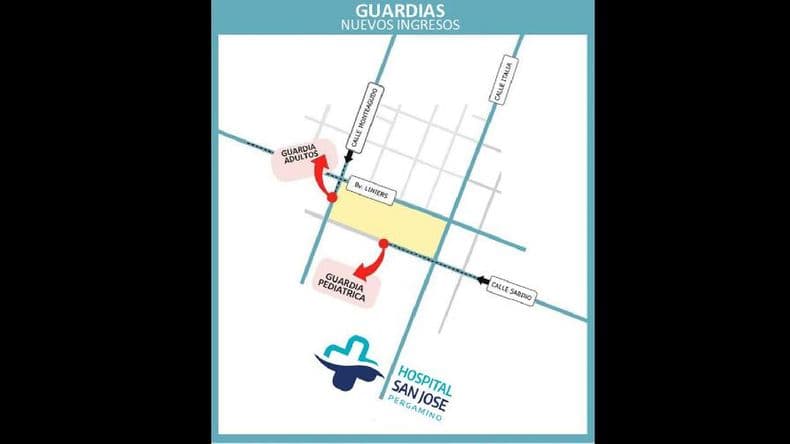 Modifican los ingresos a las guardias del Hospital