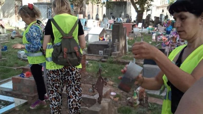 Prevención de Dengue: control de larvas y toma de muestras en el Cementerio