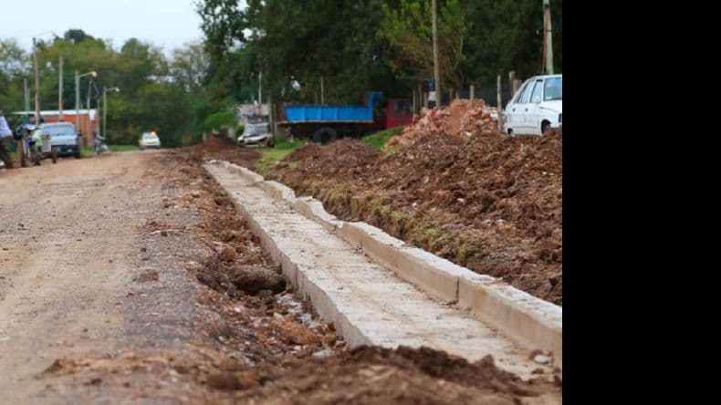 Finalizaron las obras de cordón cuneta y bocacalles en el barrio Quinta Mastrángelo