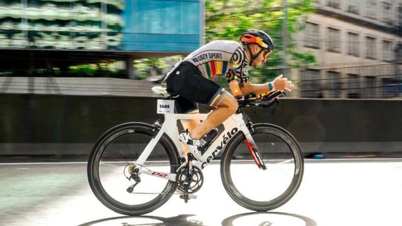 Lautaro Ponce compitió "con buenas sensaciones" en el Ironman 70.3 Buenos Aires