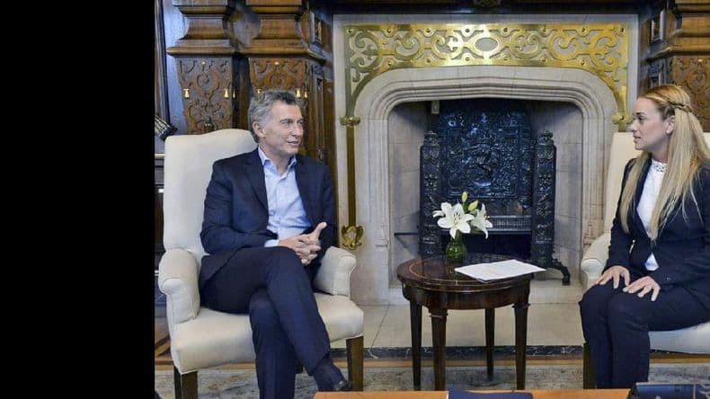 Mauricio Macri recibió a Lilian Tintori en la Rosada