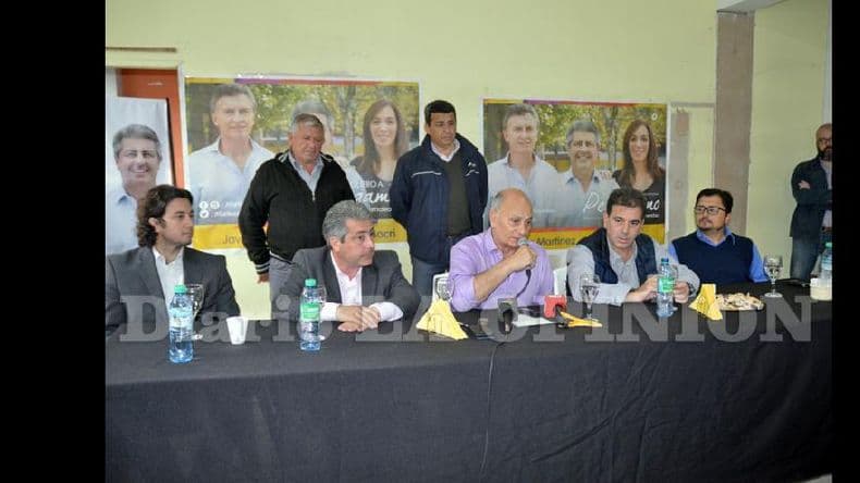 Gerónimo Venegas y Cristian Ritondo brindaron su apoyo a Javier Martínez