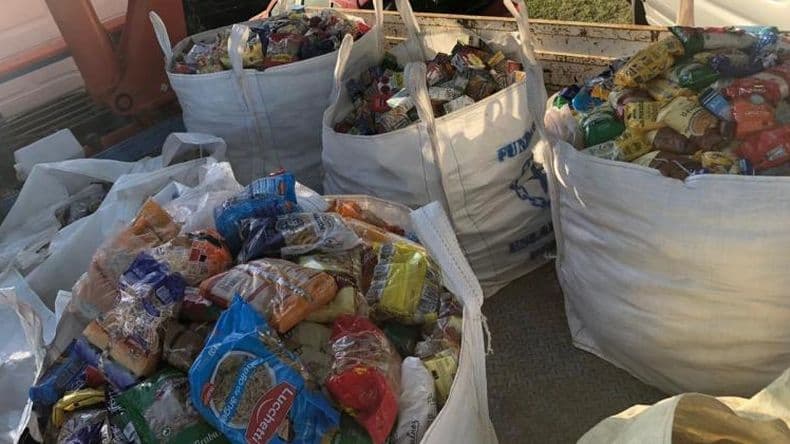 Más de 6.400 kilos de alimentos recaudados en el evento solidario KM 232