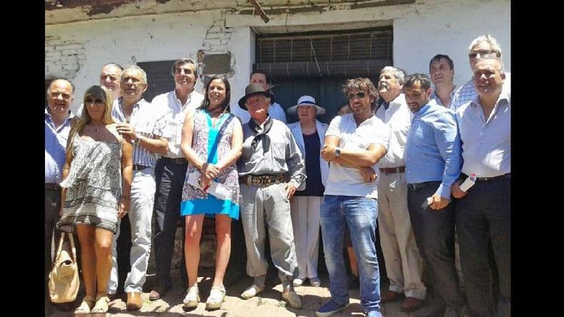 Laura Clark, en un encuentro con el ministro Julio de Vido