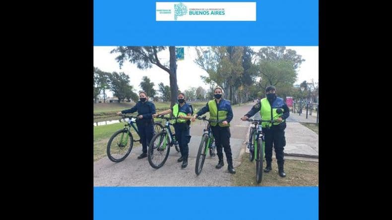 Pergamino cuenta con un grupo de bicipolicías