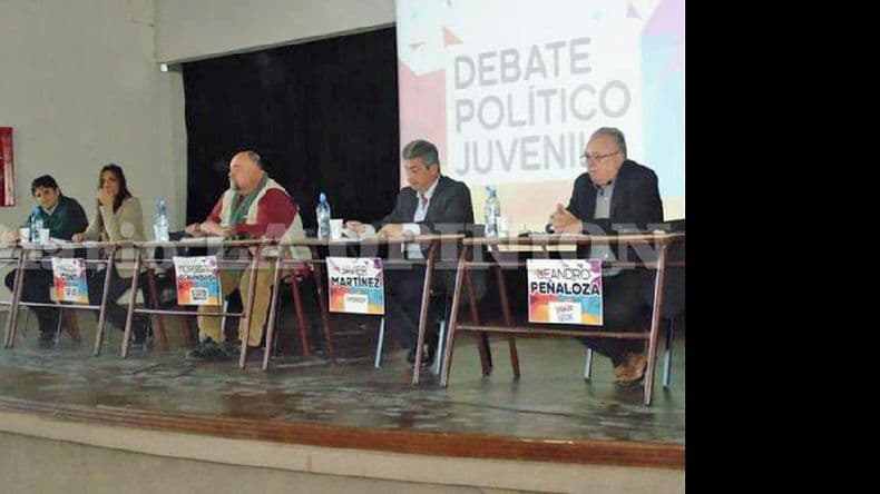 Debate de los candidatos, ayer en la Escuela de Educación Técnica Nº 1