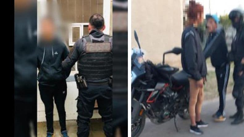 Robaron una moto, cargaron nafta y cometieron varios delitos