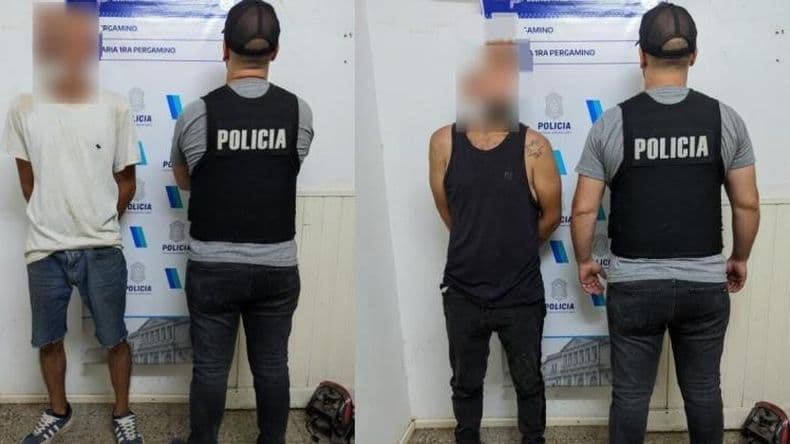 La Policía aprehendió a dos sujetos que manipulaban dos baterías robadas