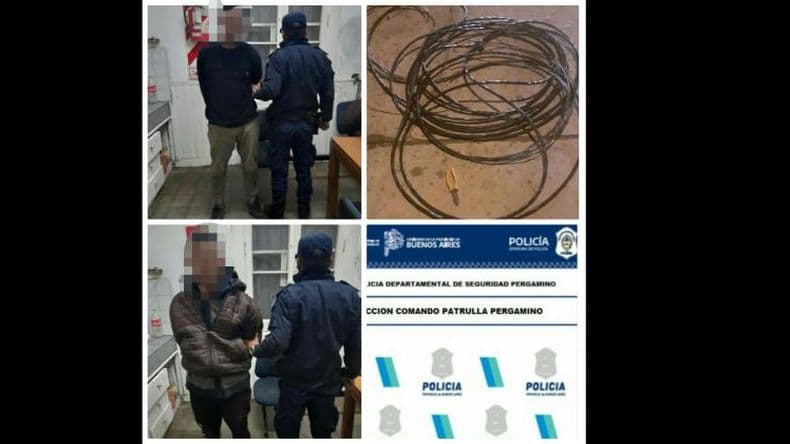 Una valiente abuela evitó el robo de 50 metros de cable