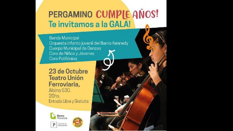 Celebración de gala: el miércoles será el cumpleaños de Pergamino